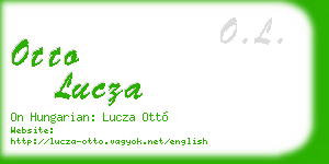 otto lucza business card